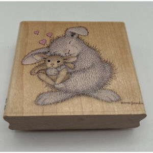 Stampability House Mouse Designs LOVE BUNNY Rabbit Rubber Stamp HMI-1014‎